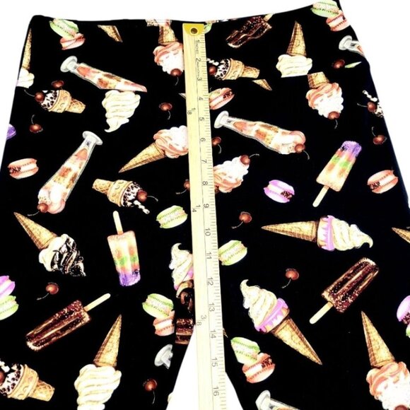 Vibrant LuLaRoe Ice Cream Print Leggings for Women - Tall & Curvy Perfect Fit - Picture 11 of 12